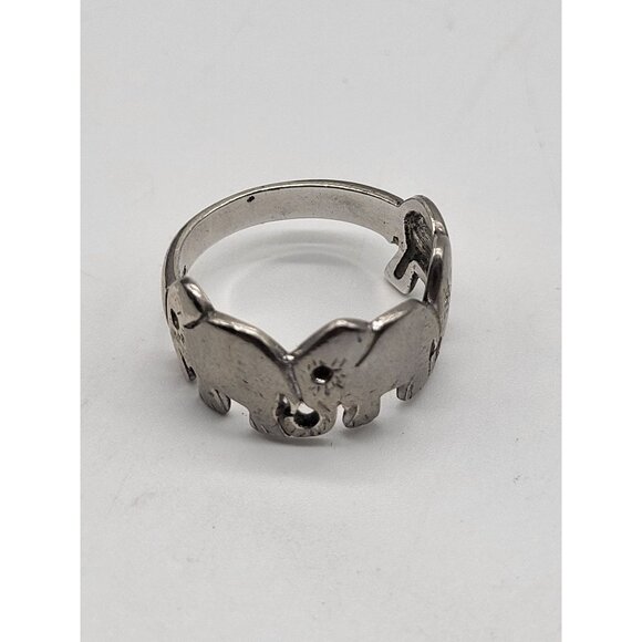 unbranded Jewelry - Sterling Silver 925 Stamped Elephant Ring 7.5